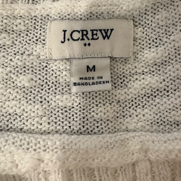 J.crew lemon beach pullover sweater top white sz M - Picture 4 of 6
